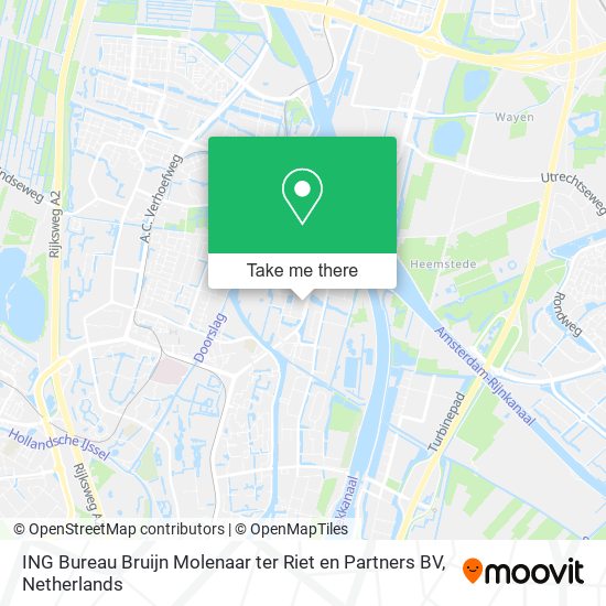 ING Bureau Bruijn Molenaar ter Riet en Partners BV map