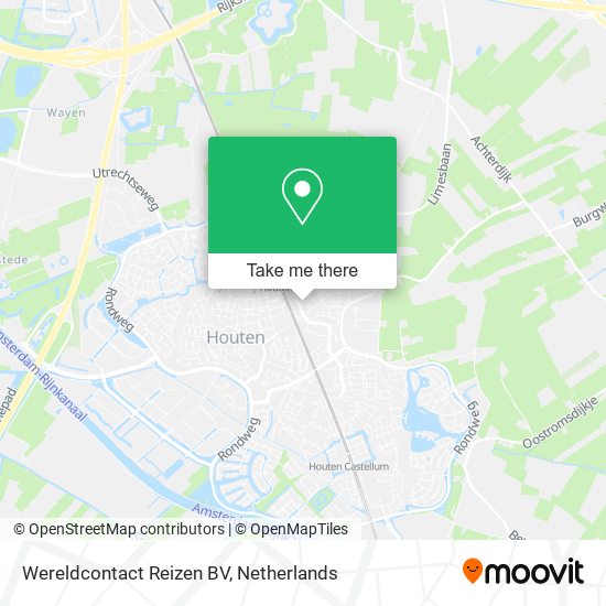 Wereldcontact Reizen BV map