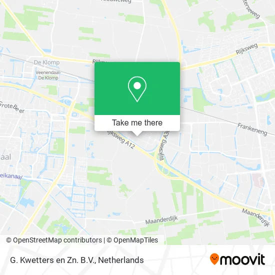 G. Kwetters en Zn. B.V. map