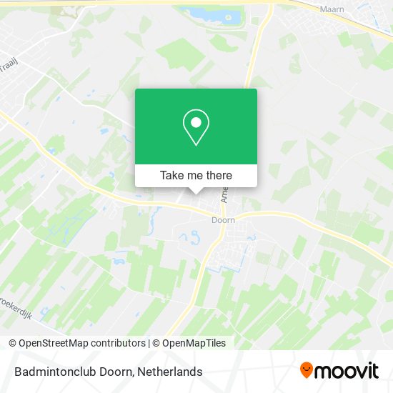 Badmintonclub Doorn map