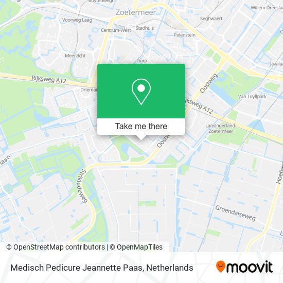 Medisch Pedicure Jeannette Paas map