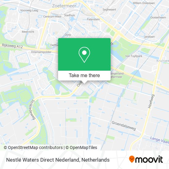 Nestlé Waters Direct Nederland map