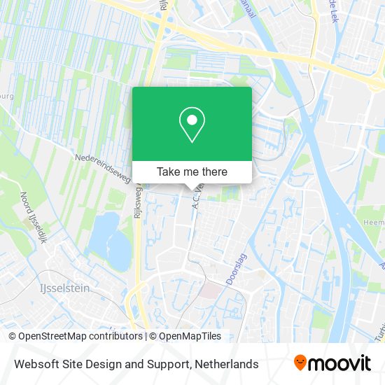 Websoft Site Design and Support map