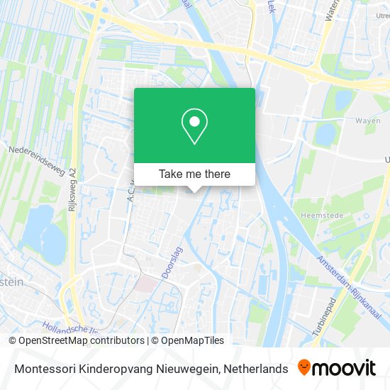 Montessori Kinderopvang Nieuwegein Karte
