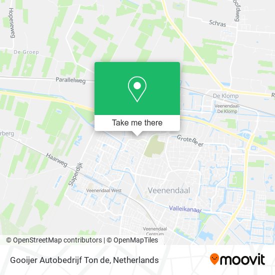 Gooijer Autobedrijf Ton de map