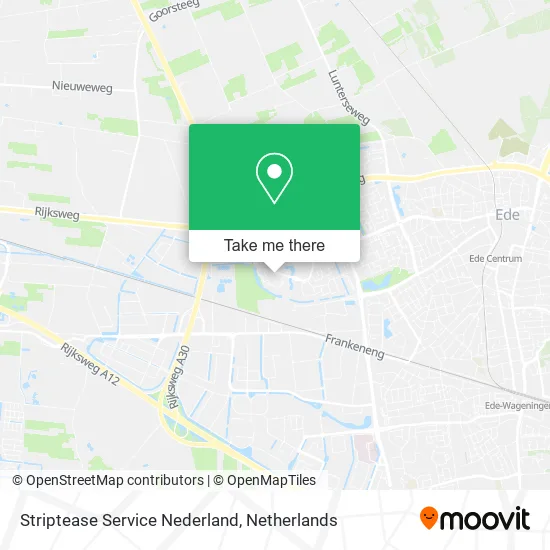 Striptease Service Nederland map