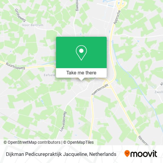 Dijkman Pedicurepraktijk Jacqueline map