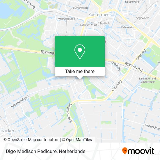 Digo Medisch Pedicure map