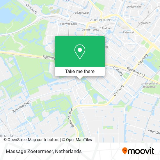 Massage Zoetermeer map