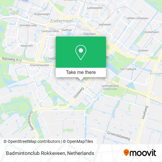 Badmintonclub Rokkeveen map