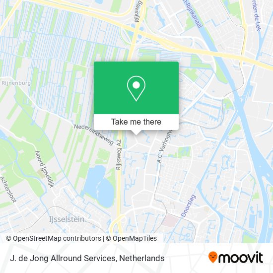 J. de Jong Allround Services Karte