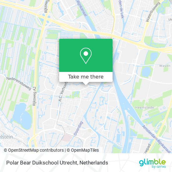 Polar Bear Duikschool Utrecht map