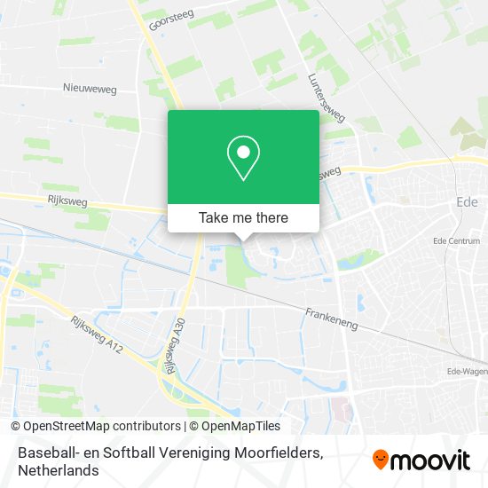 Baseball- en Softball Vereniging Moorfielders Karte