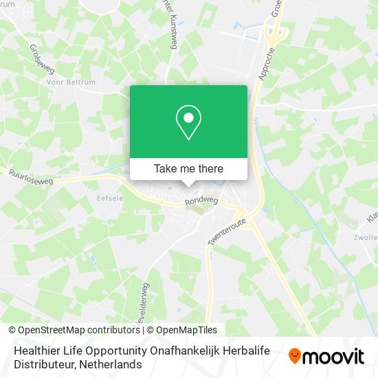 Healthier Life Opportunity Onafhankelijk Herbalife Distributeur map