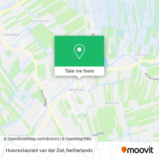 Huisrestaurant van der Ziel map