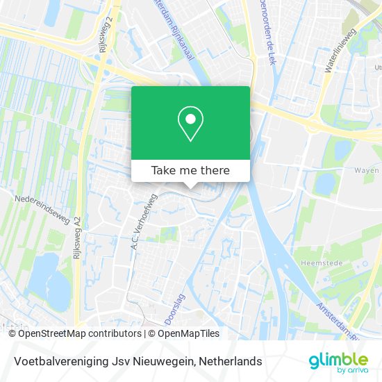 Voetbalvereniging Jsv Nieuwegein map