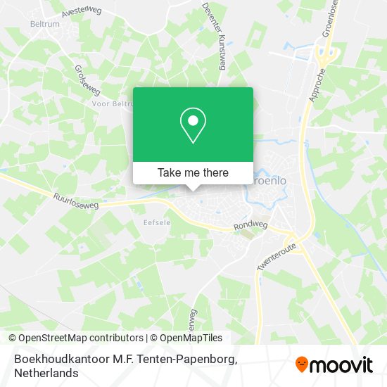 Boekhoudkantoor M.F. Tenten-Papenborg map