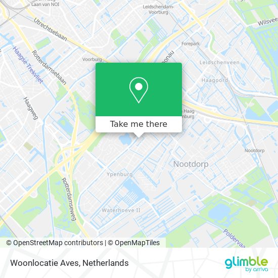 Woonlocatie Aves map