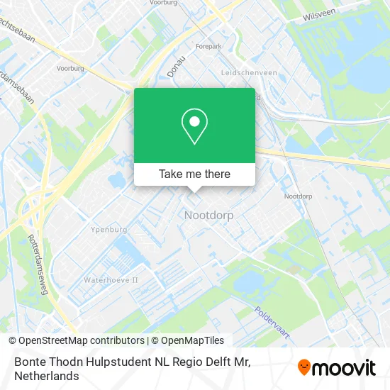 Bonte Thodn Hulpstudent NL Regio Delft Mr map