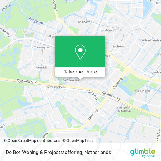 De Bot Woning & Projectstoffering map