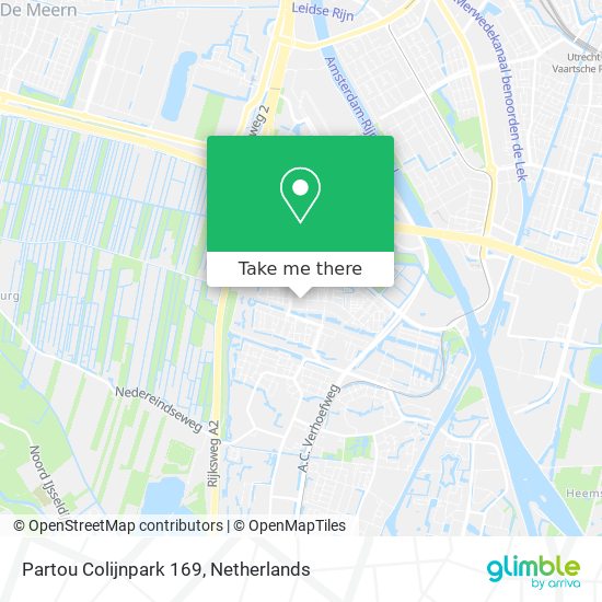 Partou Colijnpark 169 map