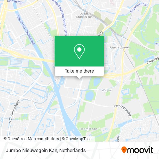 Jumbo Nieuwegein Kan map