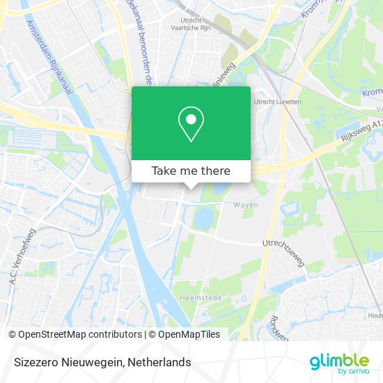 Sizezero Nieuwegein map