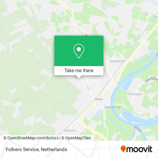 Folkers Service map