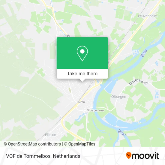 VOF de Tommelbos map