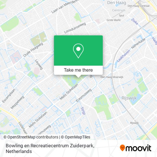 Bowling en Recreatiecentrum Zuiderpark map