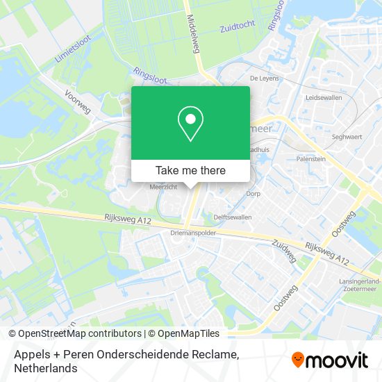 Appels + Peren Onderscheidende Reclame map