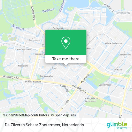 De Zilveren Schaar Zoetermeer map