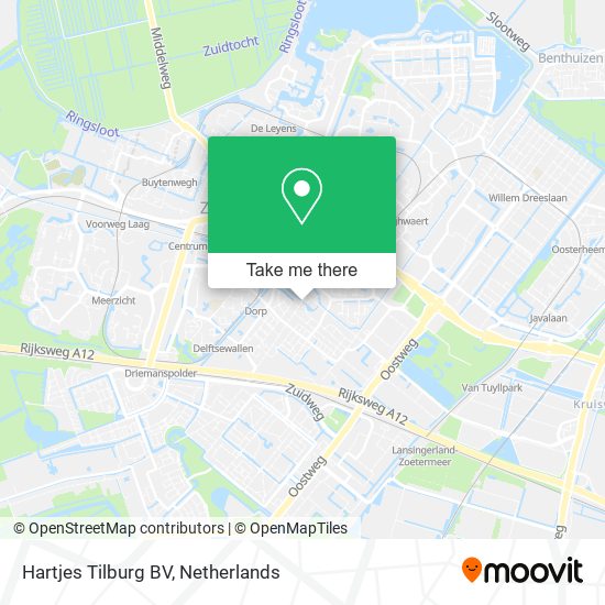 Hartjes Tilburg BV map