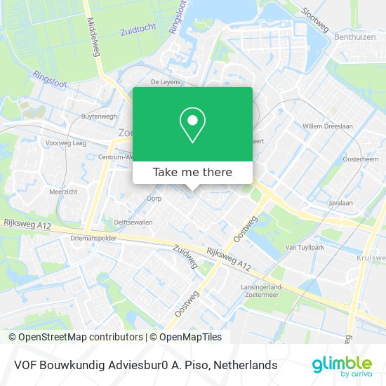 VOF Bouwkundig Adviesbur0 A. Piso map