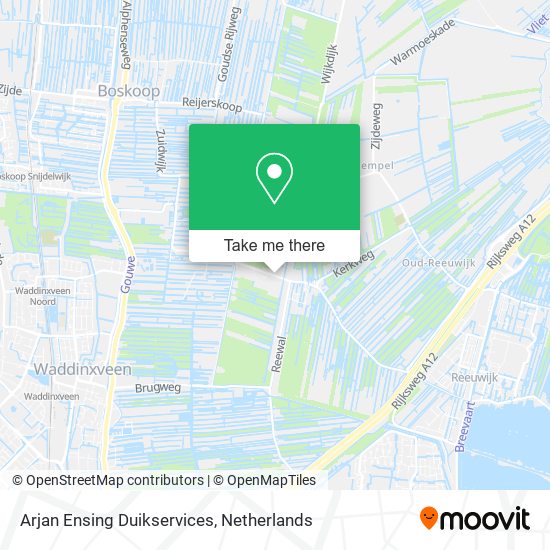 Arjan Ensing Duikservices map