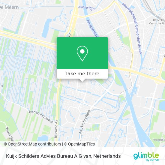 Kuijk Schilders Advies Bureau A G van map