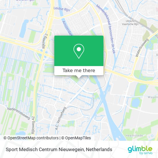 Sport Medisch Centrum Nieuwegein Karte