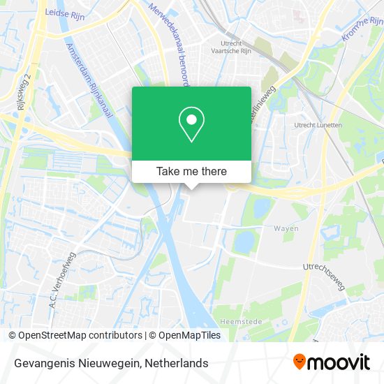 Gevangenis Nieuwegein Karte