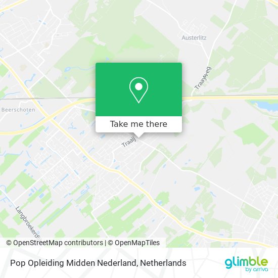 Pop Opleiding Midden Nederland map