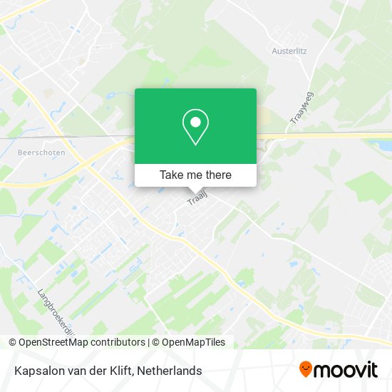 Kapsalon van der Klift map