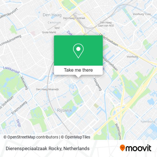 Dierenspeciaalzaak Rocky map