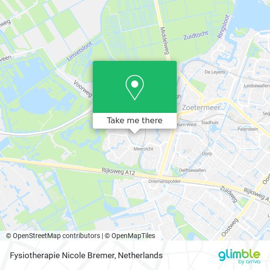 Fysiotherapie Nicole Bremer map