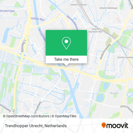 Trendhopper Utrecht map