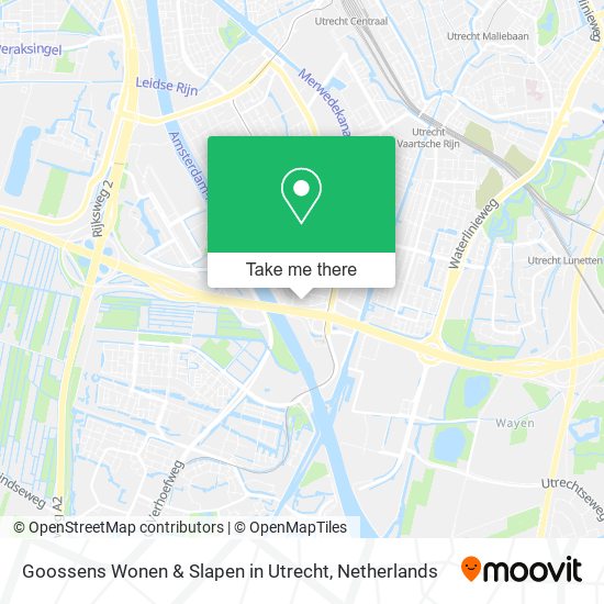 Goossens Wonen & Slapen in Utrecht Karte