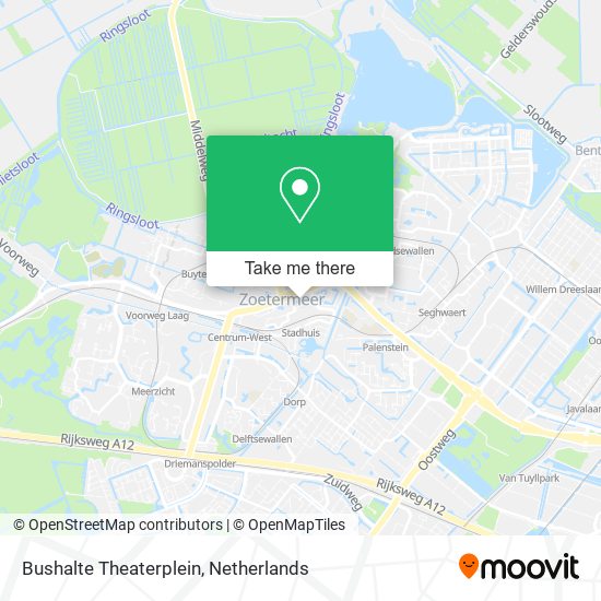 Bushalte Theaterplein map