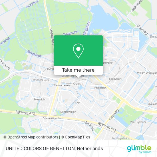 UNITED COLORS OF BENETTON map