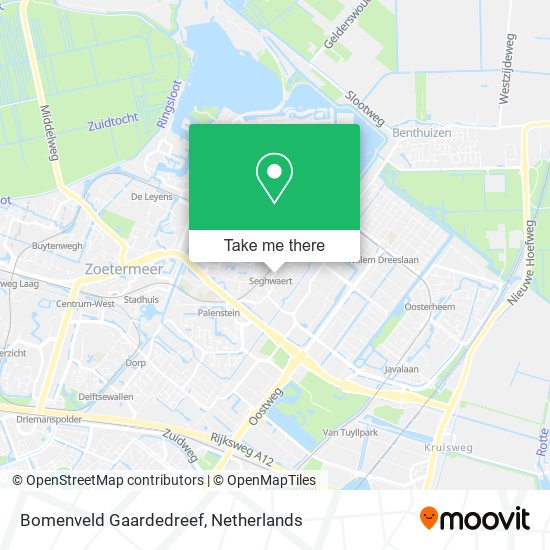 Bomenveld Gaardedreef map