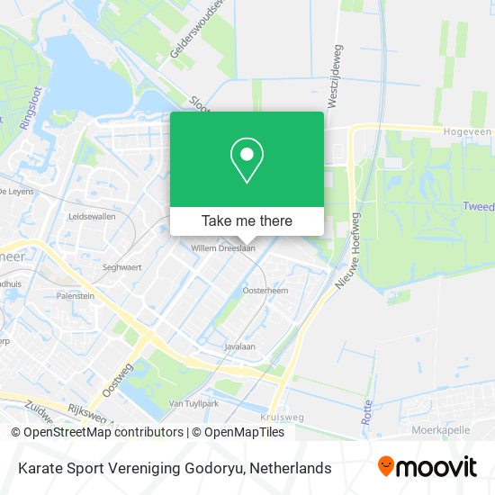 Karate Sport Vereniging Godoryu map