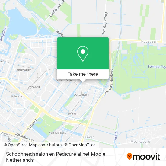 Schoonheidssalon en Pedicure al het Mooie map
