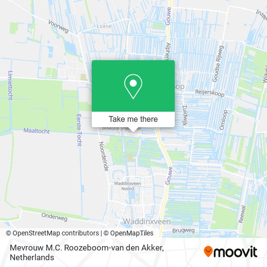 Mevrouw M.C. Roozeboom-van den Akker map